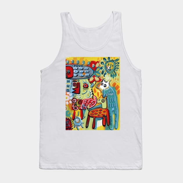 hug Tank Top by Angel Rivas